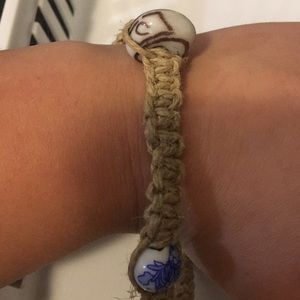 Beaded hemp bracelet